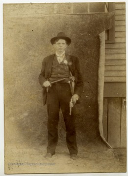 Willis Hatfield with a firearm.